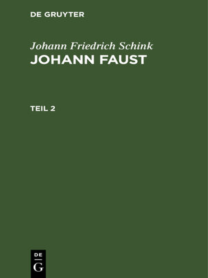 cover image of Johann Friedrich Schink
